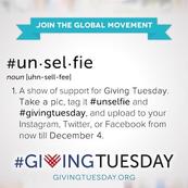 #Unselfie: A show of support for Giving Tuesday